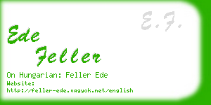 ede feller business card